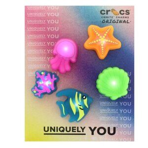 Crocs Jibbitz Charms Original - Light Up "Under The Sea" Featuring 5 Charms